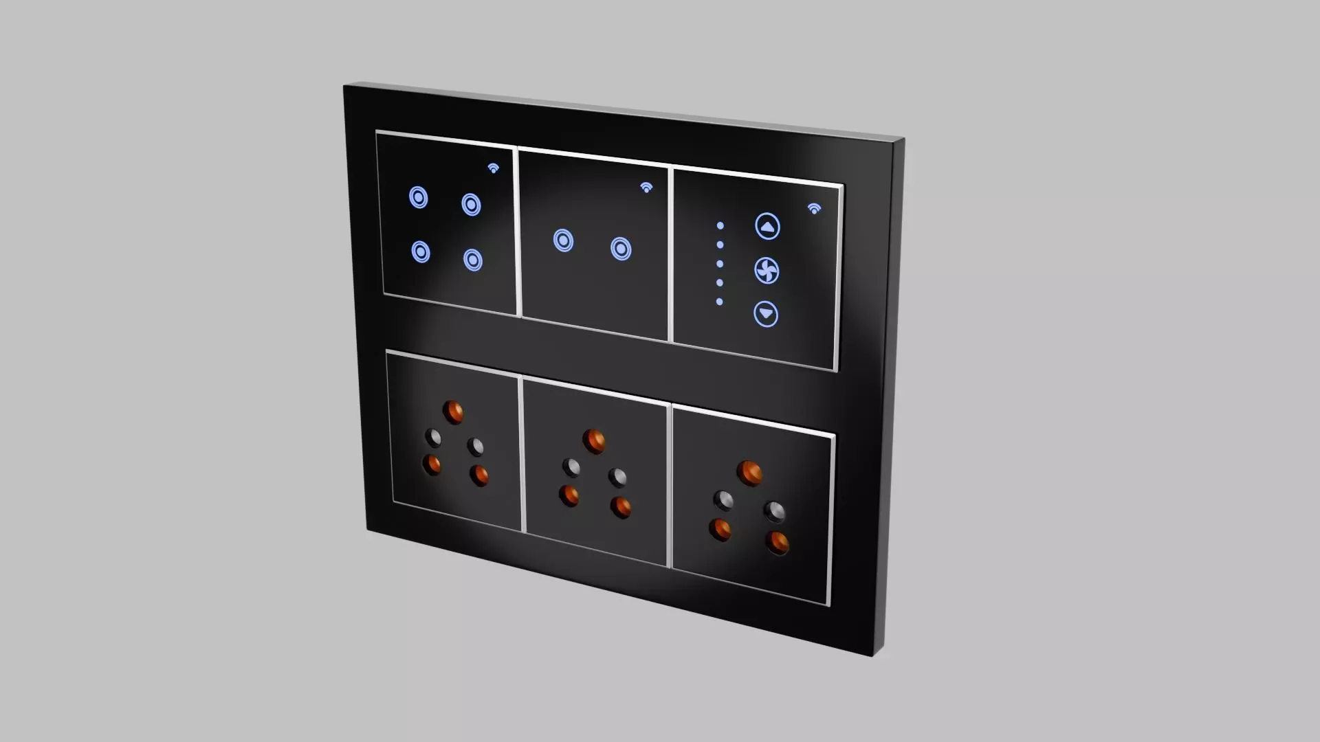 Twelve Module Plate Design 3D print model_3