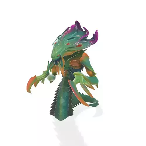 Eldritch Sea Warlord Deep Abyssal Monster Miniature 3D print model