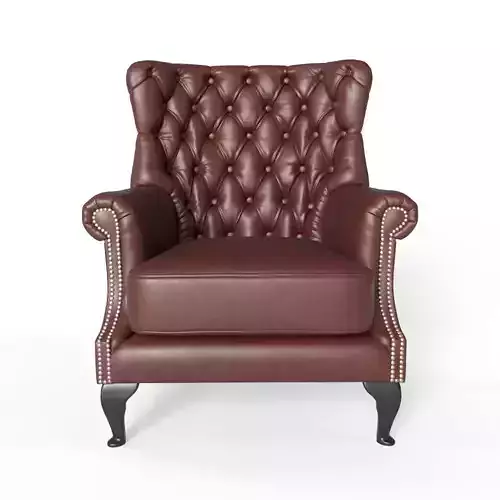 Classic Chesterfield sofa chair 3D model