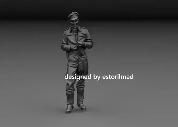 WW2 GERMAN LUFTWAFFE PILOT v4 3D print model