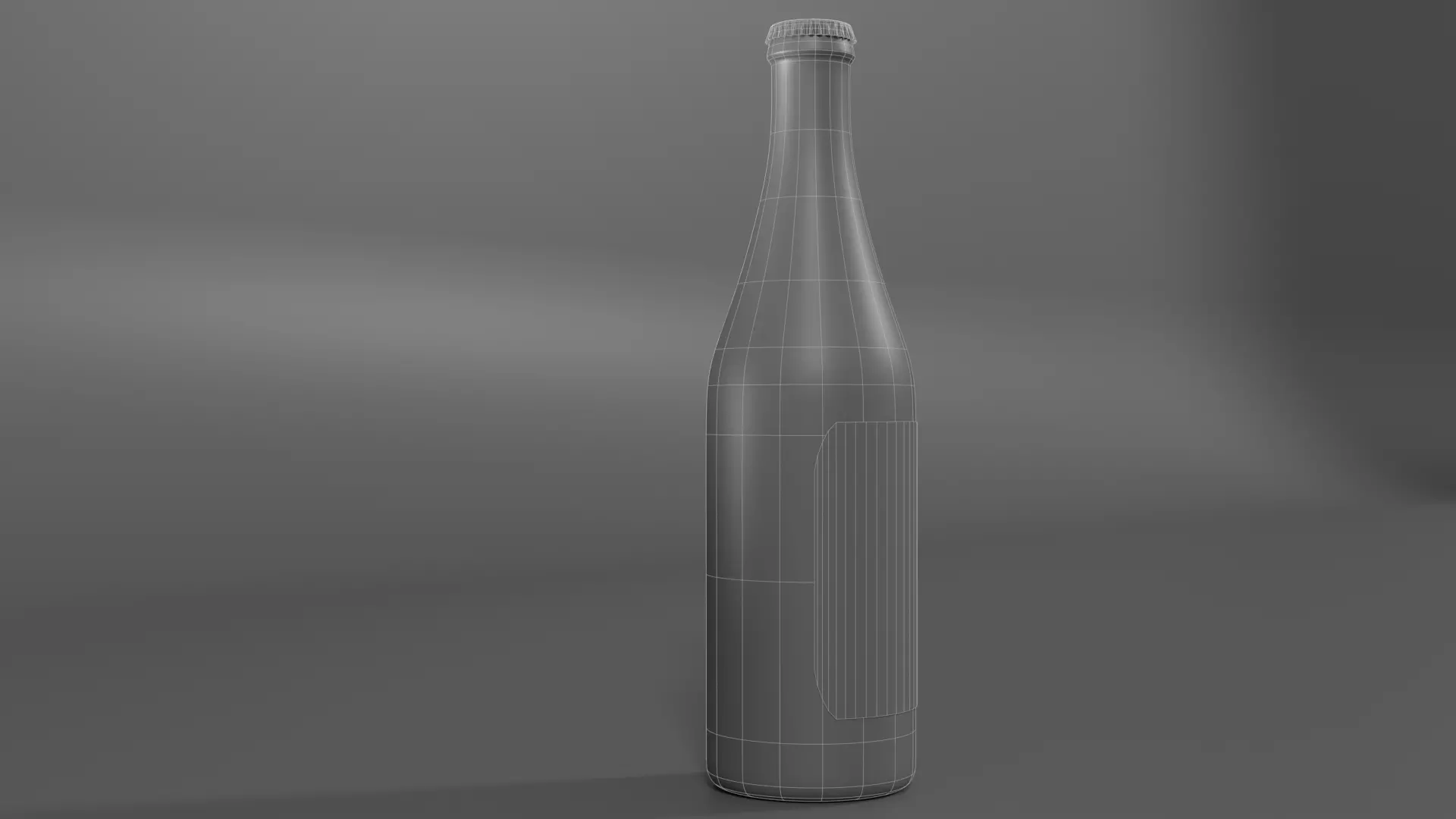 Japanese Sake Bottle Row 20 bottles Low-poly 3D model_4