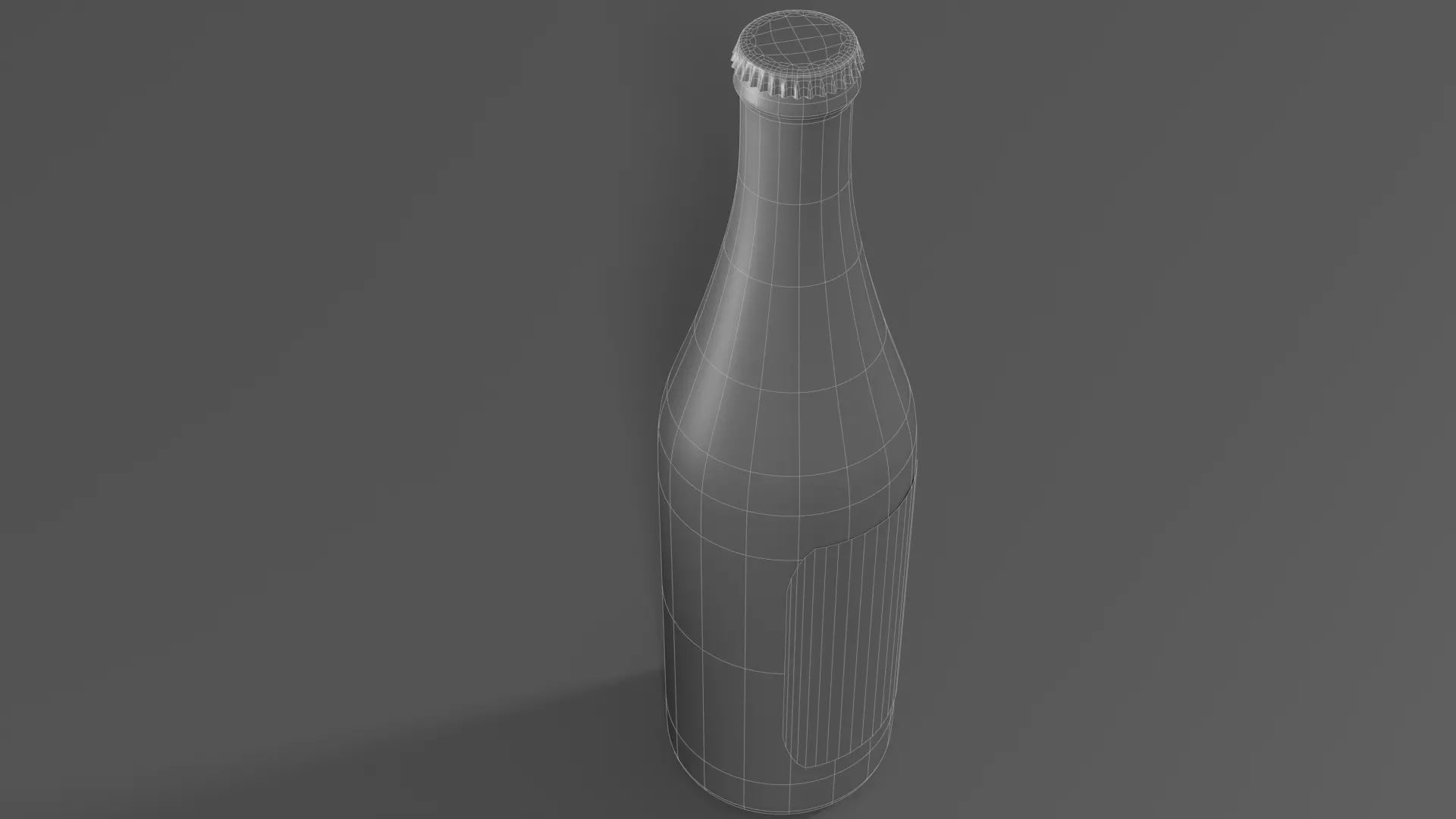Japanese Sake Bottle Row 20 bottles Low-poly 3D model_5
