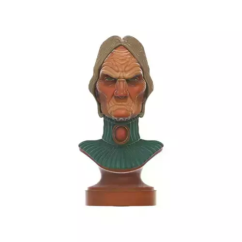 Haunted Mansion Aunt Lucretia Library Bust Iconic Ghost Host 3D print model