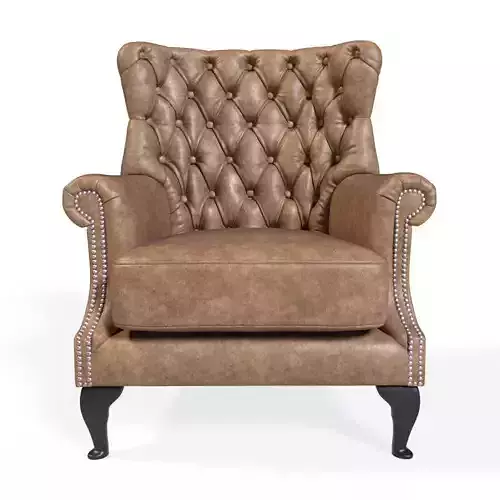 Classic Chesterfield sofa chair 3D model