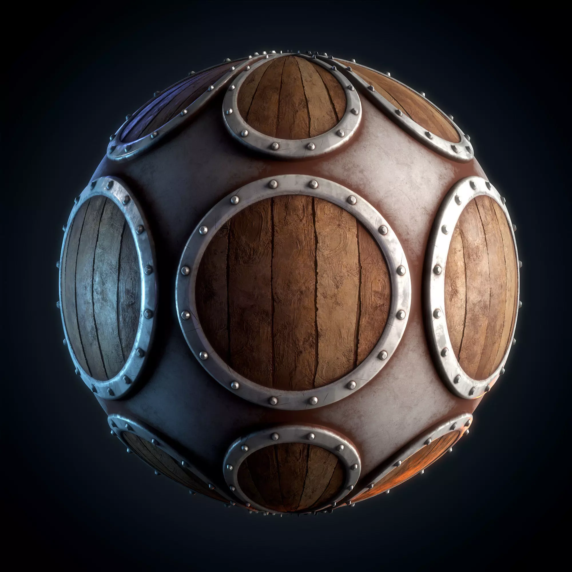 Viking Shield Sylized - Vol 01 - SBsar - Maps 3D model_13