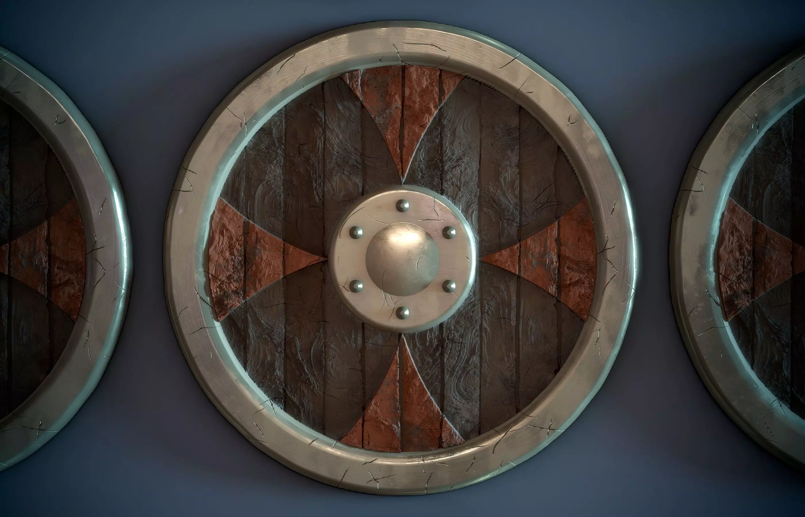 Viking Shield Sylized - Vol 01 - SBsar - Maps 3D model_10