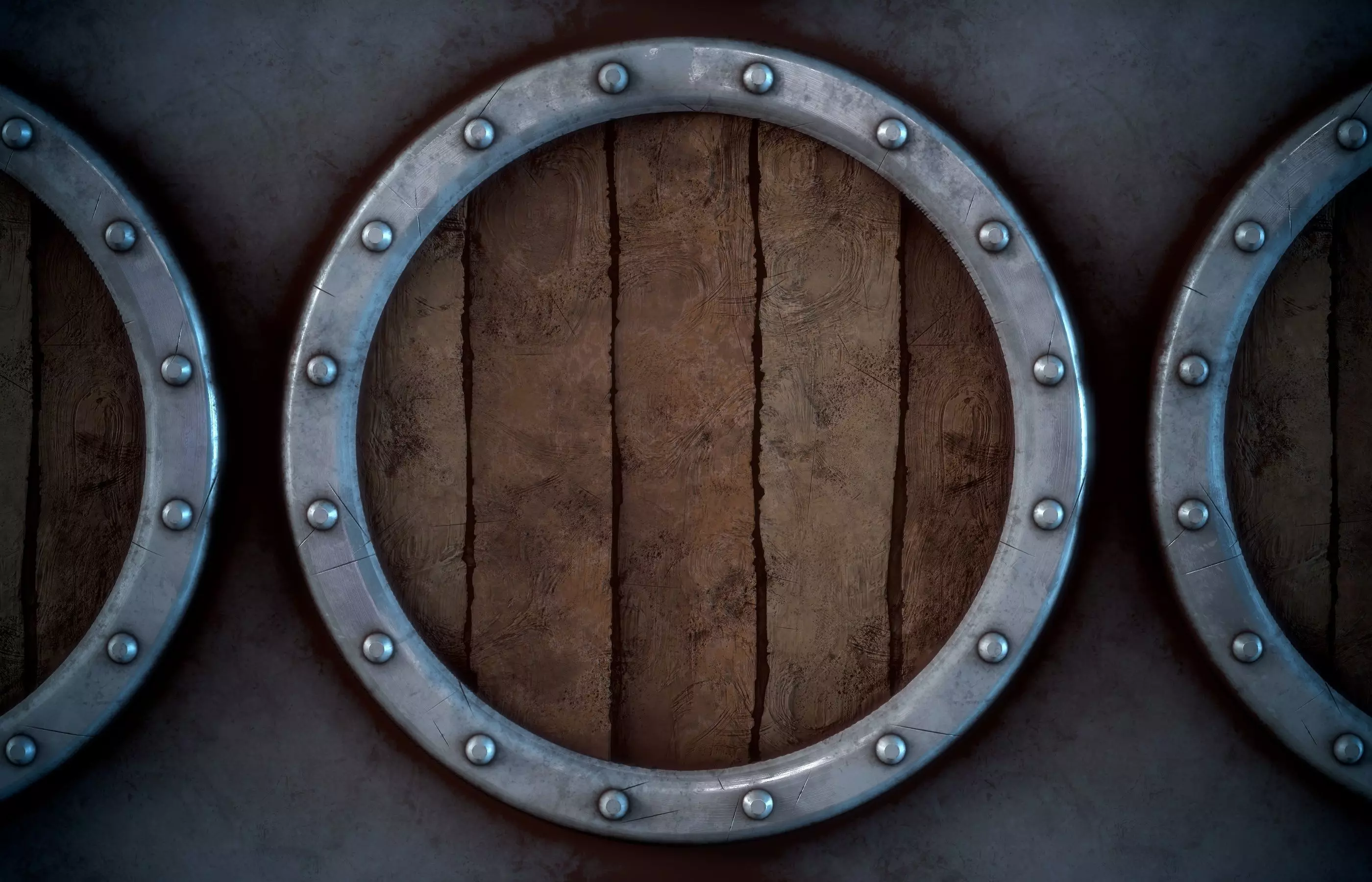 Viking Shield Sylized - Vol 01 - SBsar - Maps 3D model_9