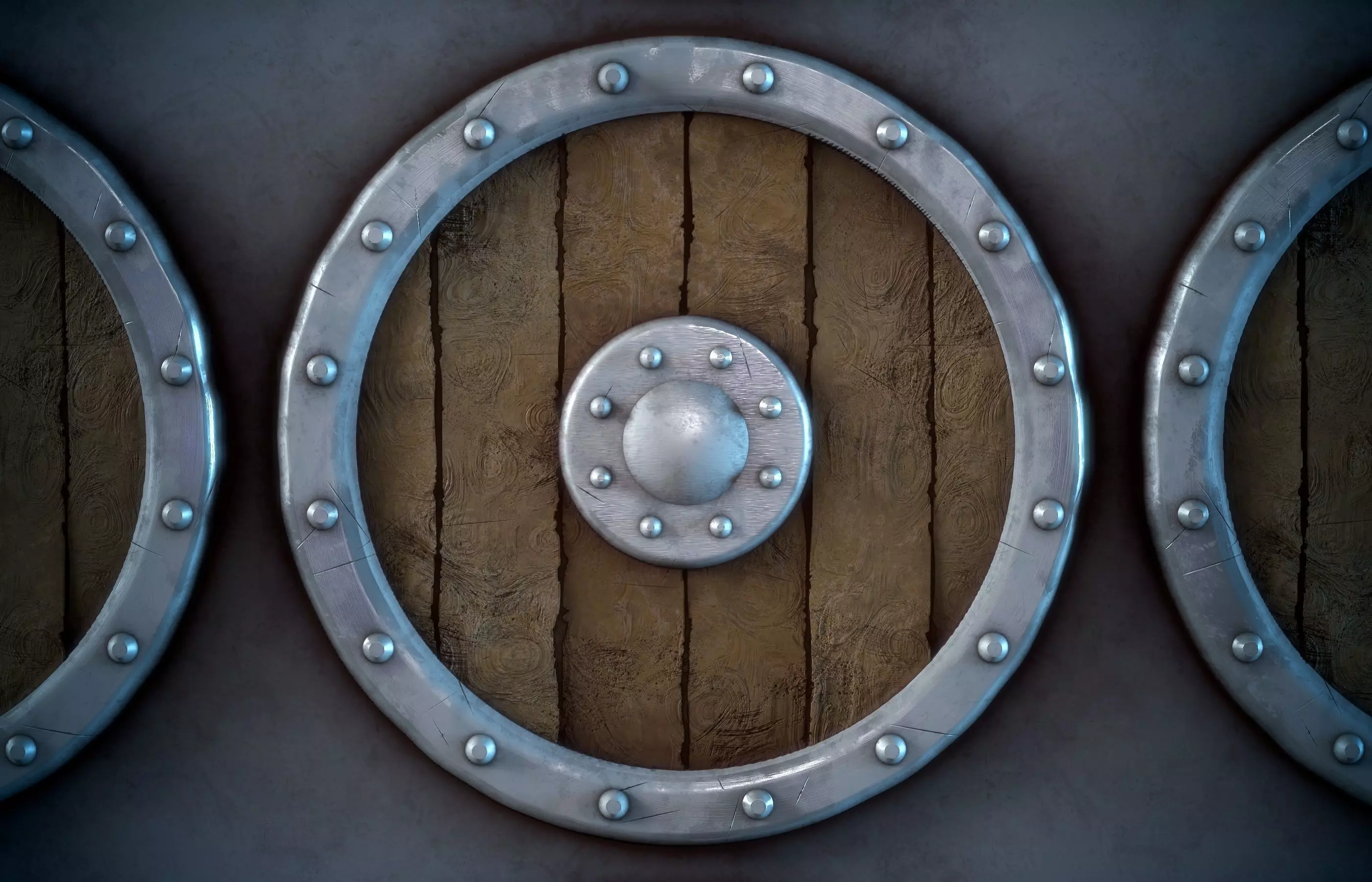 Viking Shield Sylized - Vol 01 - SBsar - Maps 3D model_8