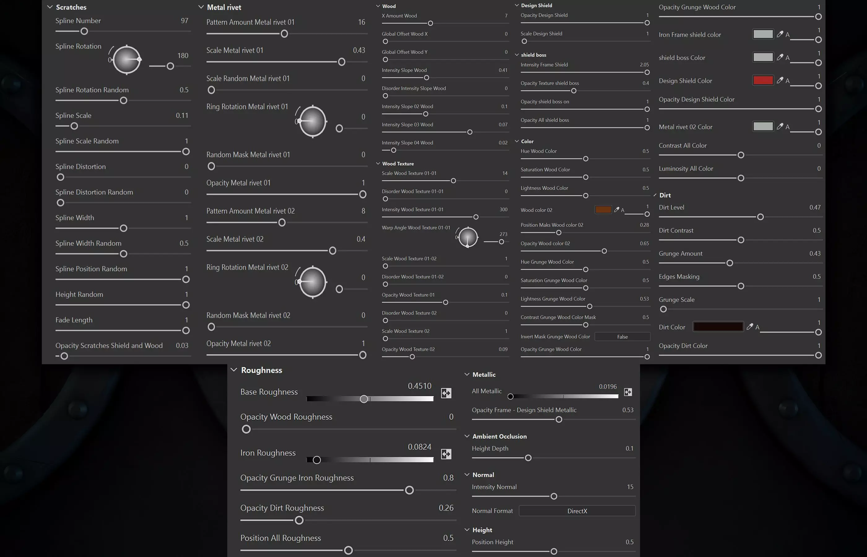 Viking Shield Sylized - Vol 01 - SBsar - Maps 3D model_2