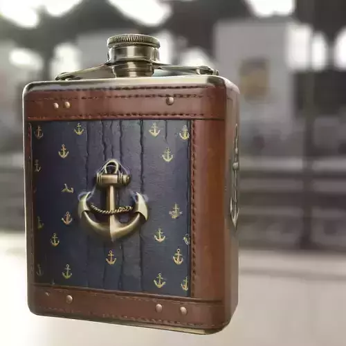 Nautical Themed Flask 