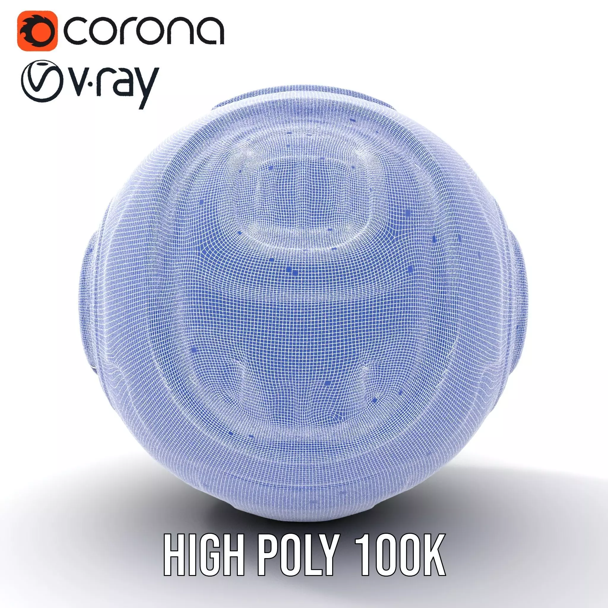 Futuristic Holographic Sphere Model Pack Low-poly 3D model_35