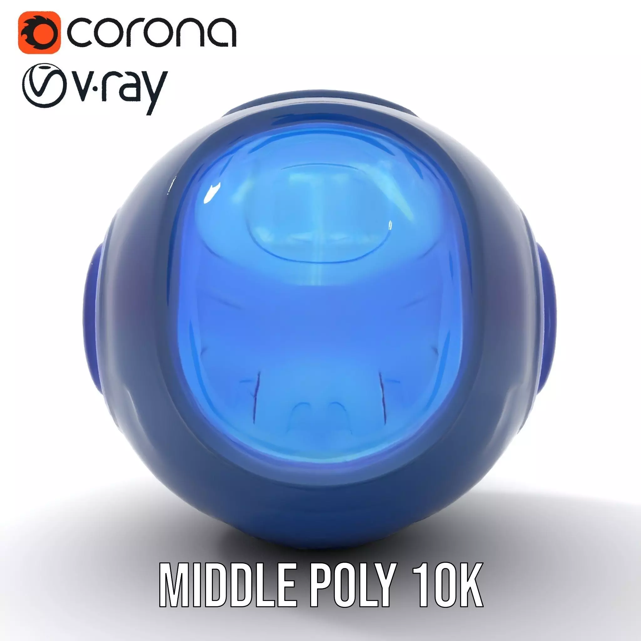 Futuristic Holographic Sphere Model Pack Low-poly 3D model_20