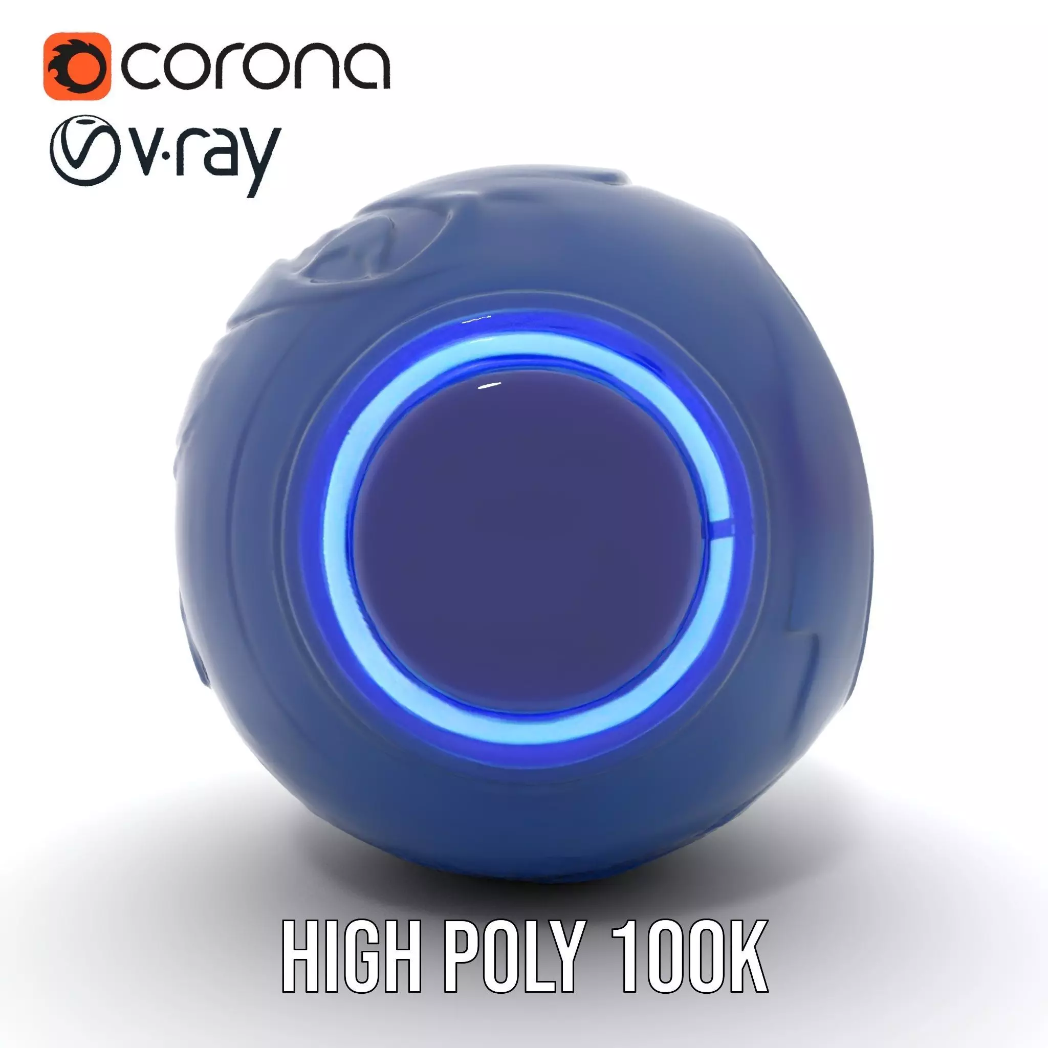 Futuristic Holographic Sphere Model Pack Low-poly 3D model_29