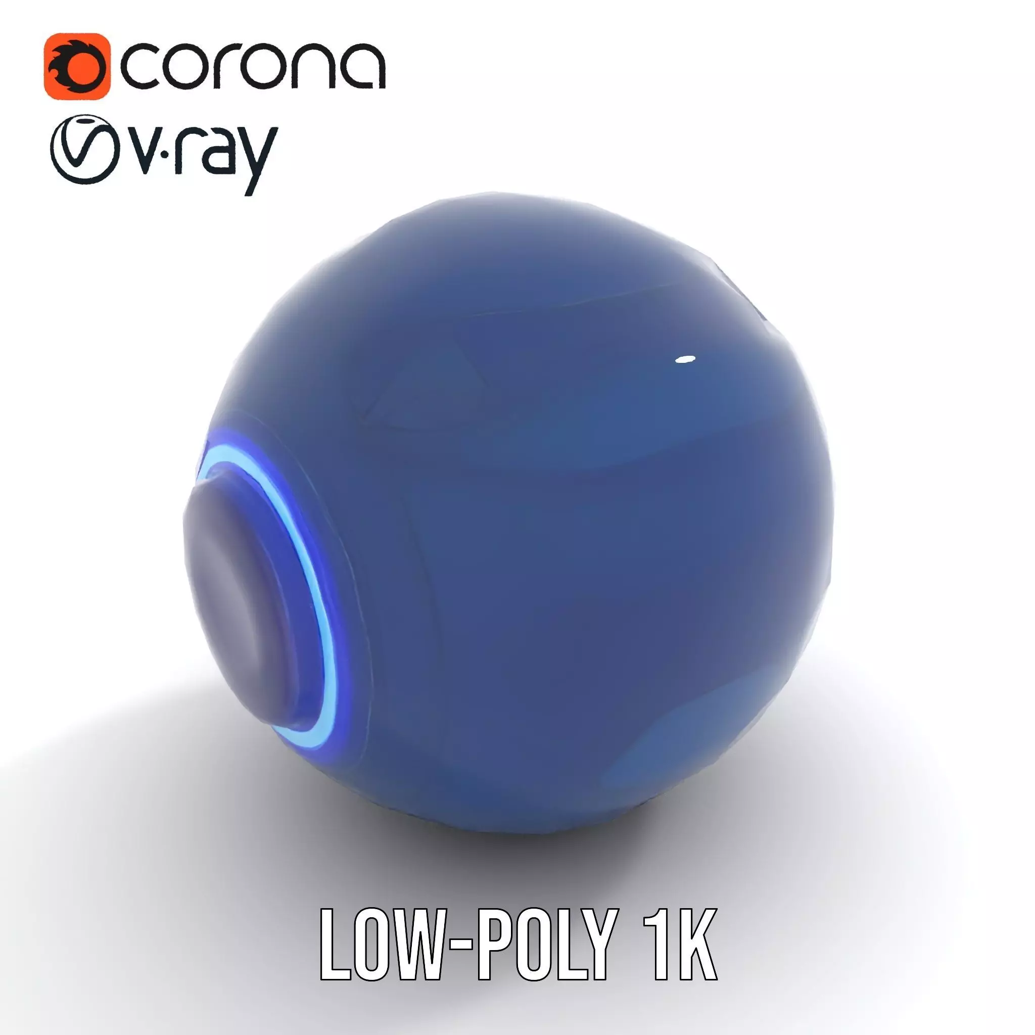 Futuristic Holographic Sphere Model Pack Low-poly 3D model_23