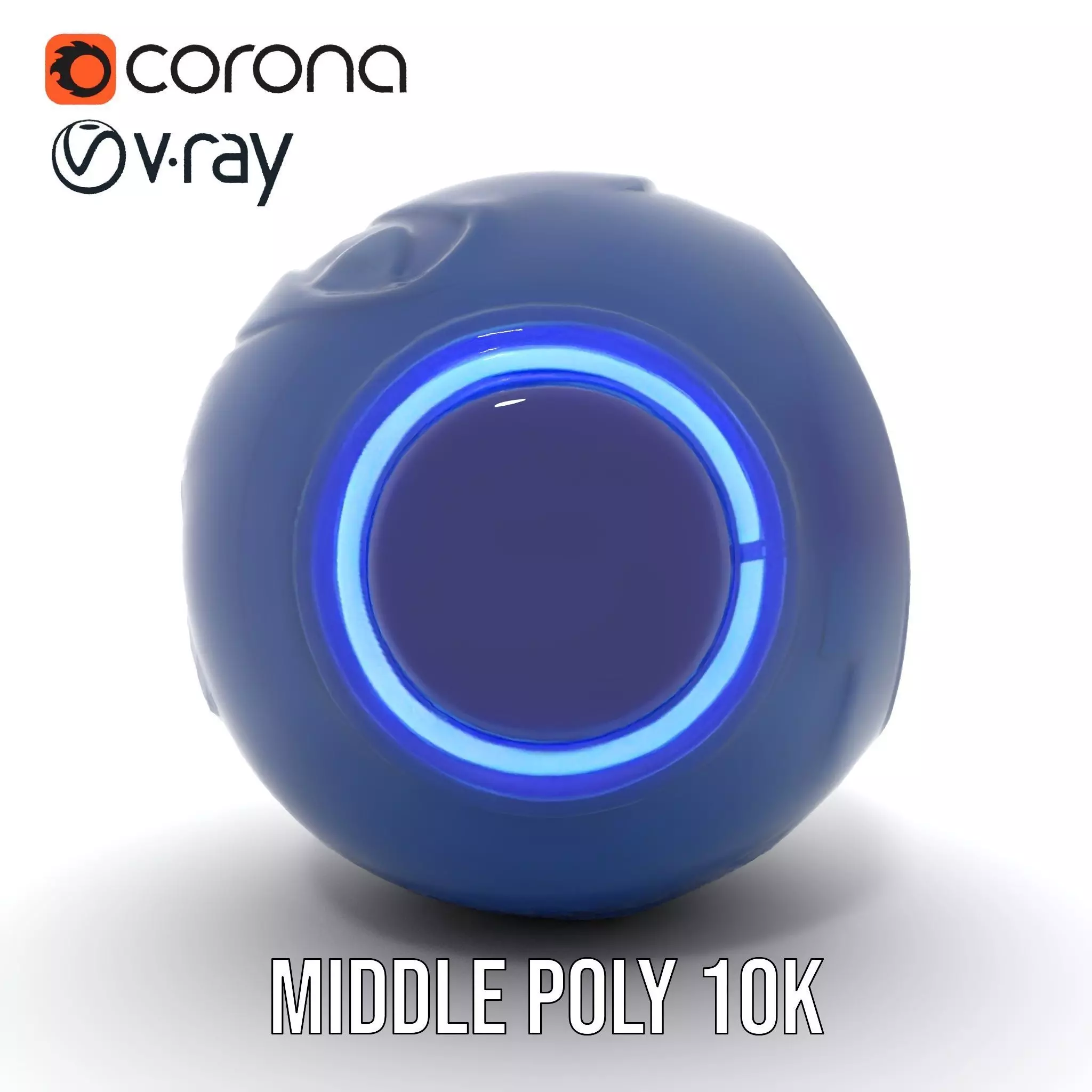 Futuristic Holographic Sphere Model Pack Low-poly 3D model_14