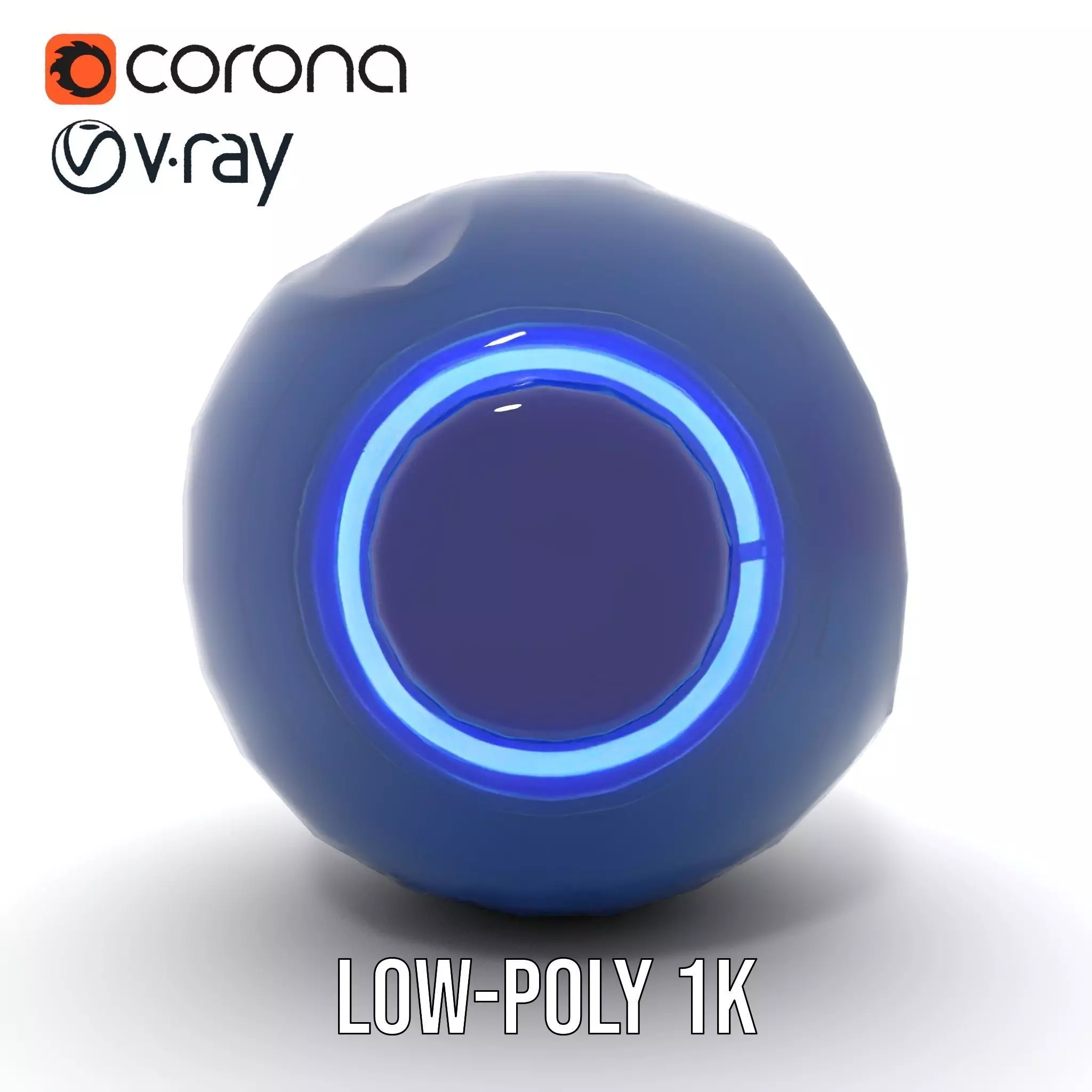 Futuristic Holographic Sphere Model Pack Low-poly 3D model_28