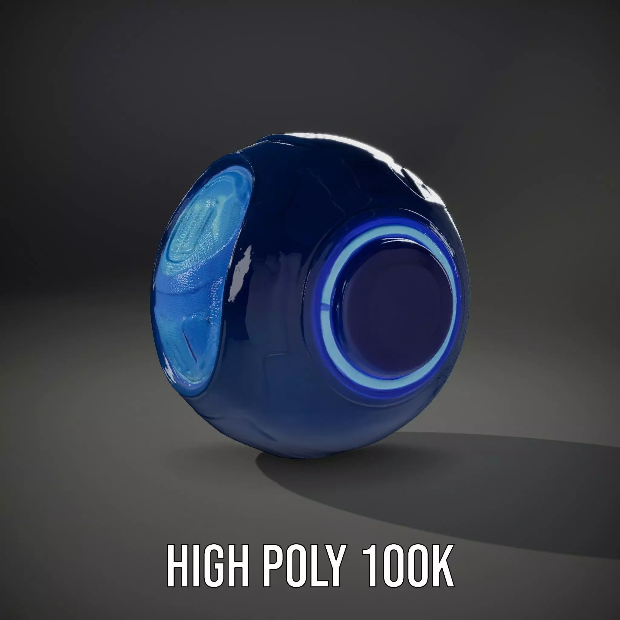 Futuristic Holographic Sphere Model Pack Low-poly 3D model_9