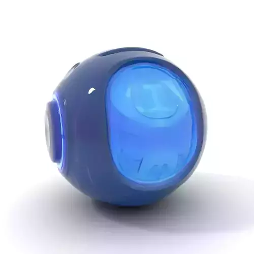 Futuristic Holographic Sphere Model Pack Low-poly 3D model