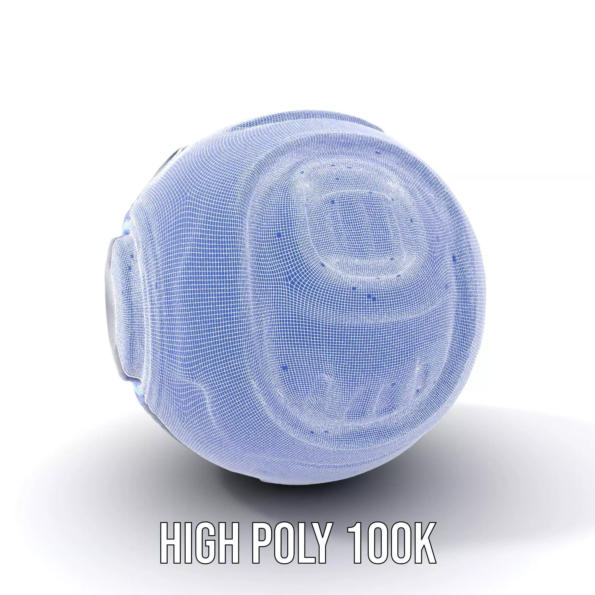Futuristic Holographic Sphere Model Pack Low-poly 3D model_5
