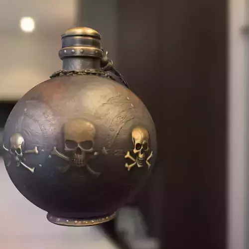 Pirate Skull Flask