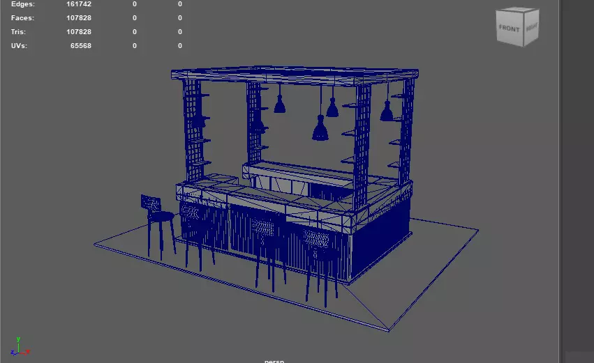 Unique Kiosk 3D model_20