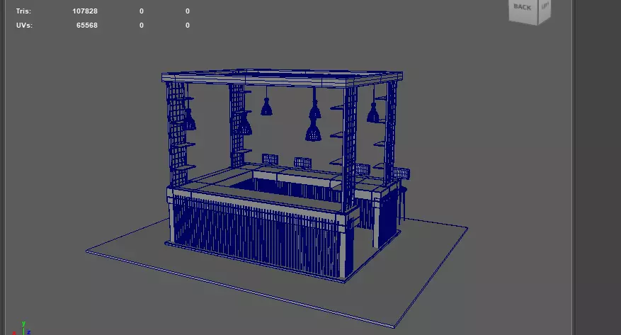 Unique Kiosk 3D model_19