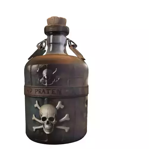 Rustic Pirate Bottle 