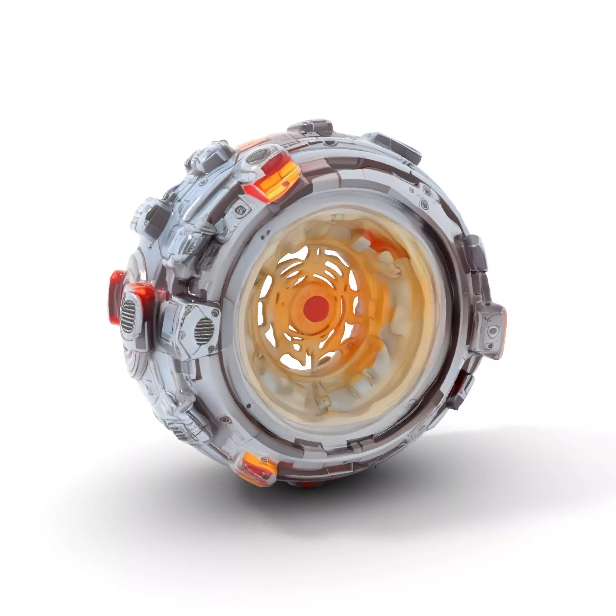 Futuristic SciFi Mechanical Orb Model Pack Low-poly 3D model_0