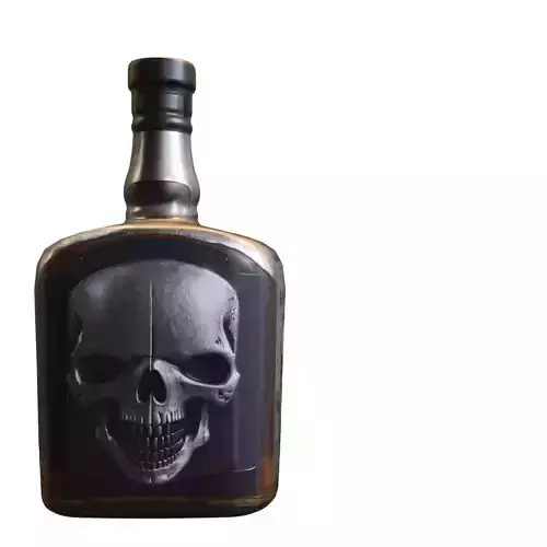 Skull Whiskey Bottle