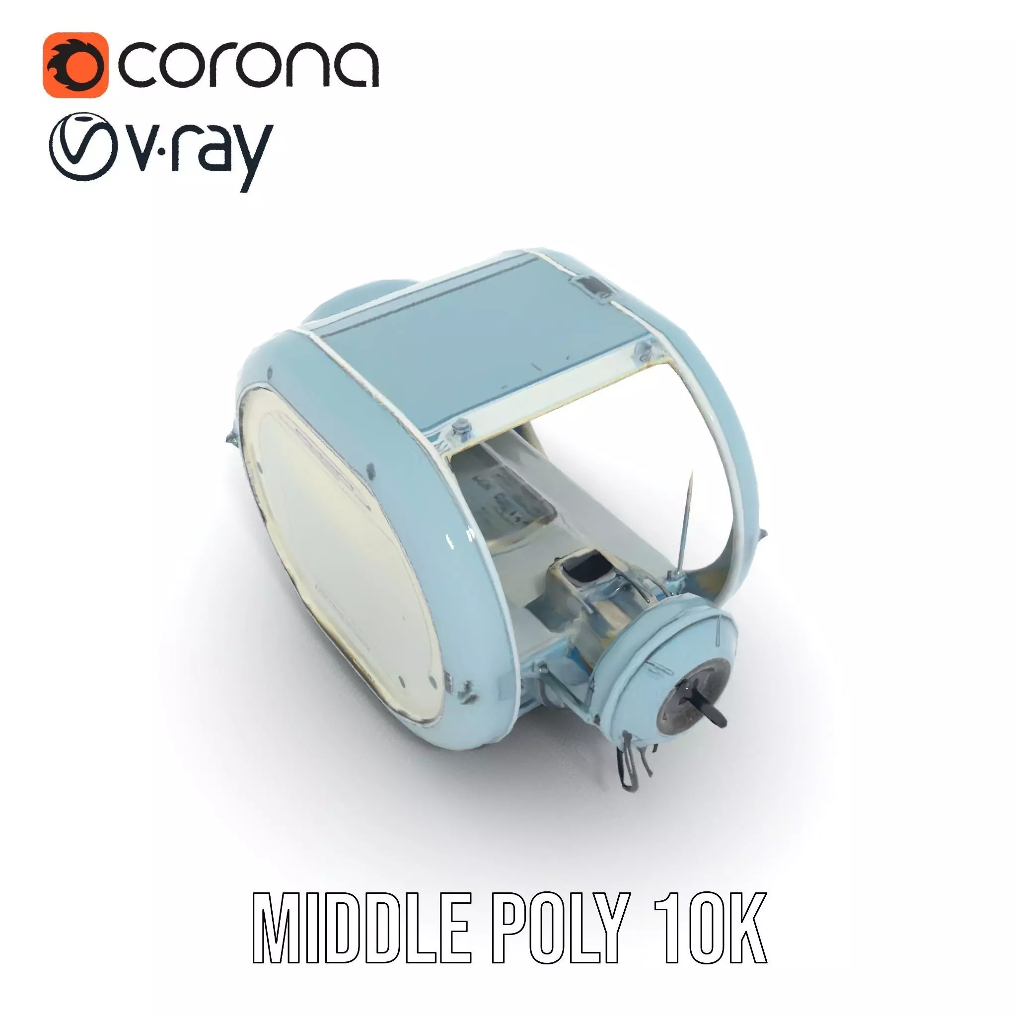 Futuristic Medical Chamber Model Pack Low-poly 3D model_12