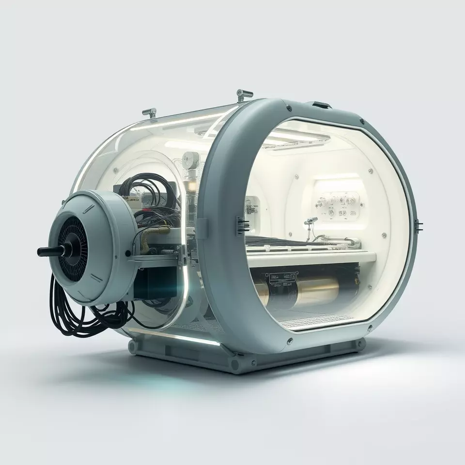 Futuristic Medical Chamber Model Pack Low-poly 3D model_3