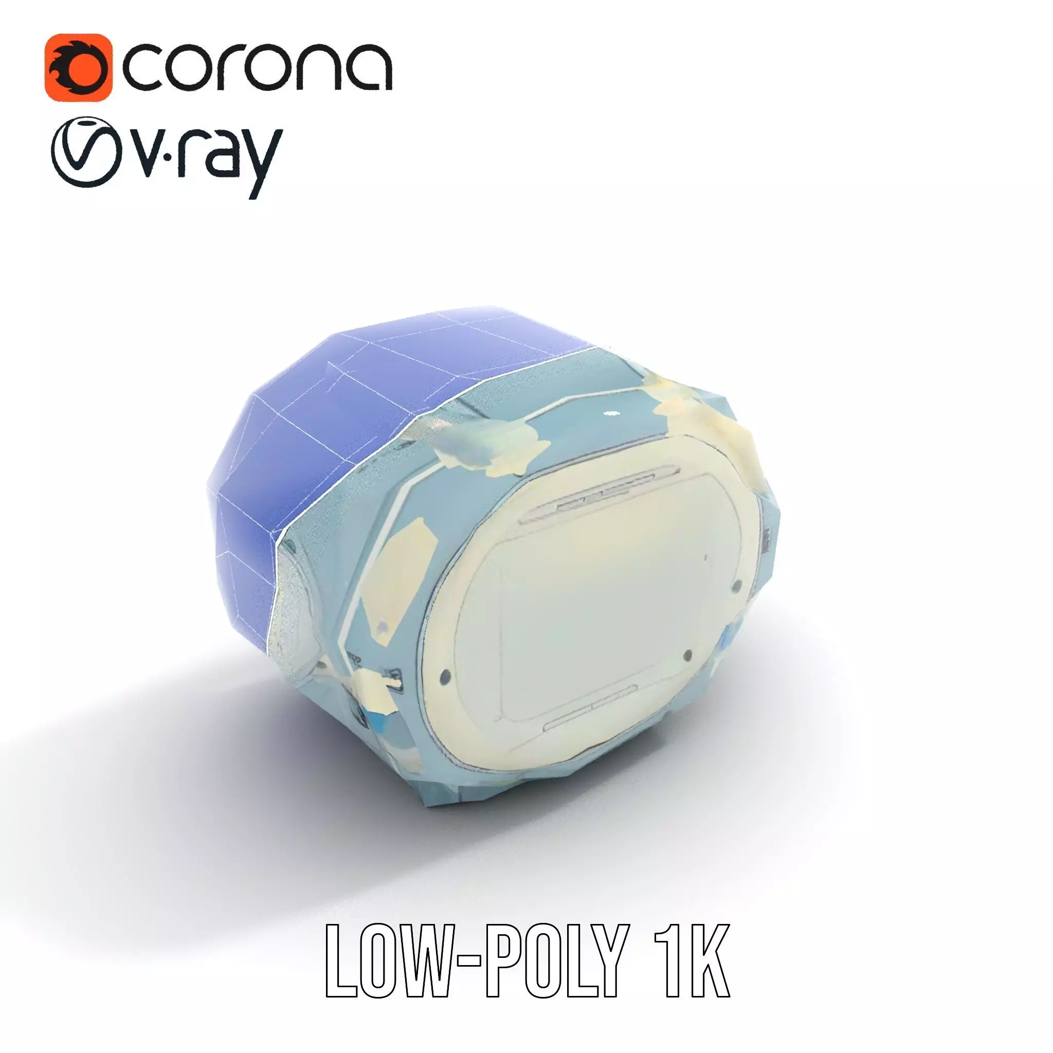 Futuristic Medical Chamber Model Pack Low-poly 3D model_10