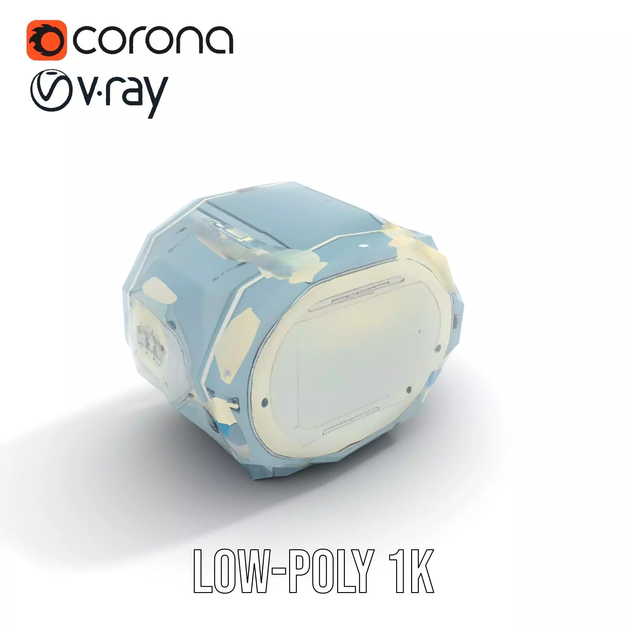 Futuristic Medical Chamber Model Pack Low-poly 3D model_13