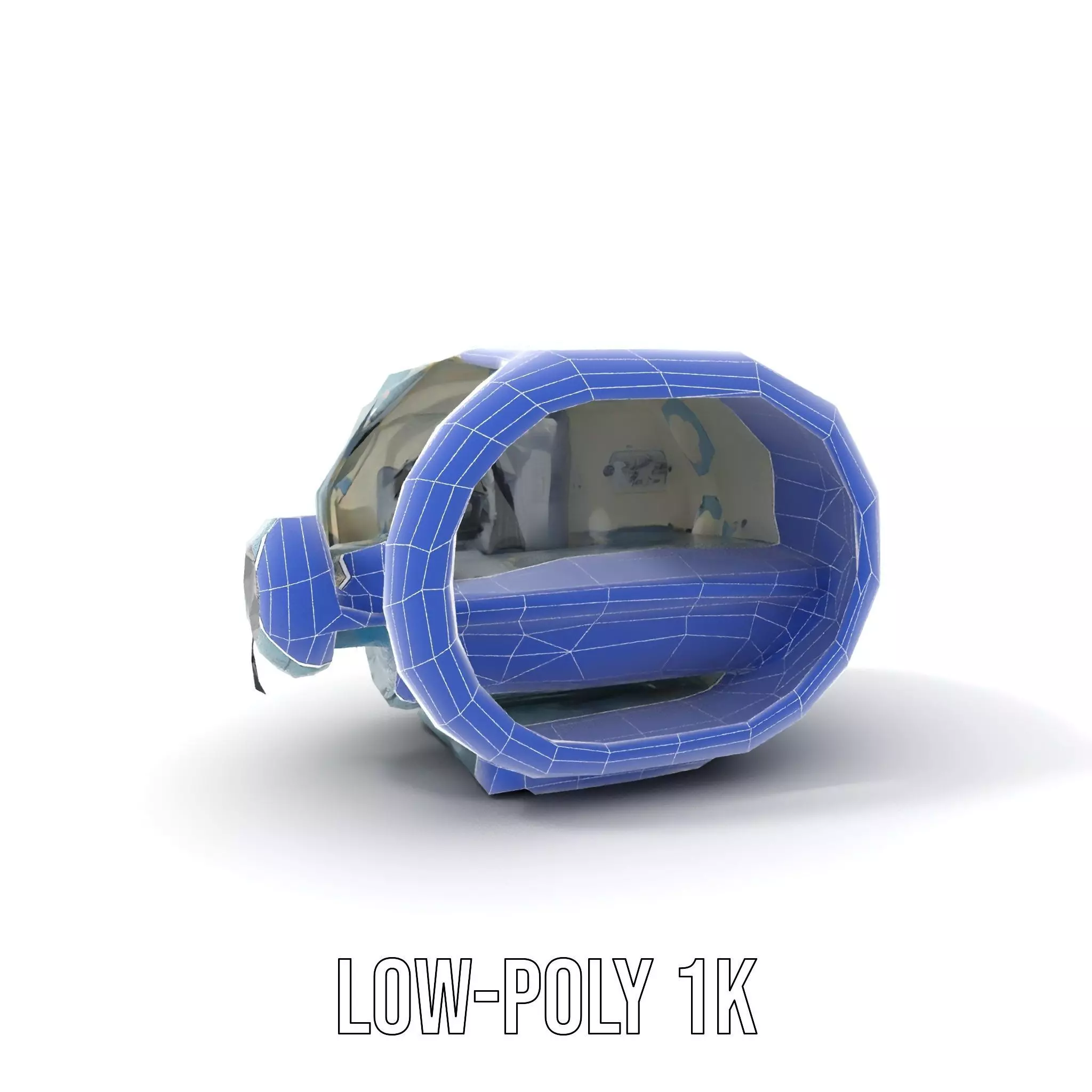 Futuristic Medical Chamber Model Pack Low-poly 3D model_22