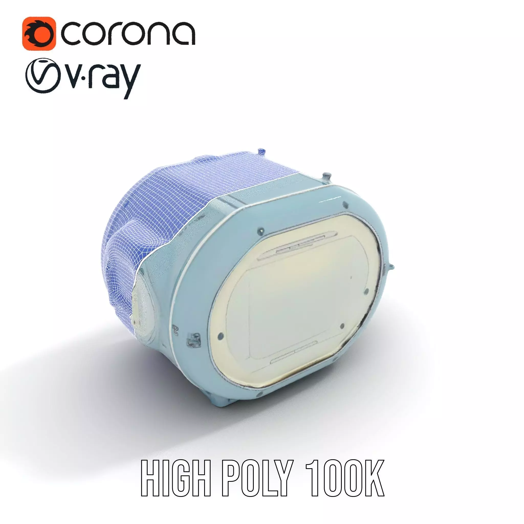 Futuristic Medical Chamber Model Pack Low-poly 3D model_23