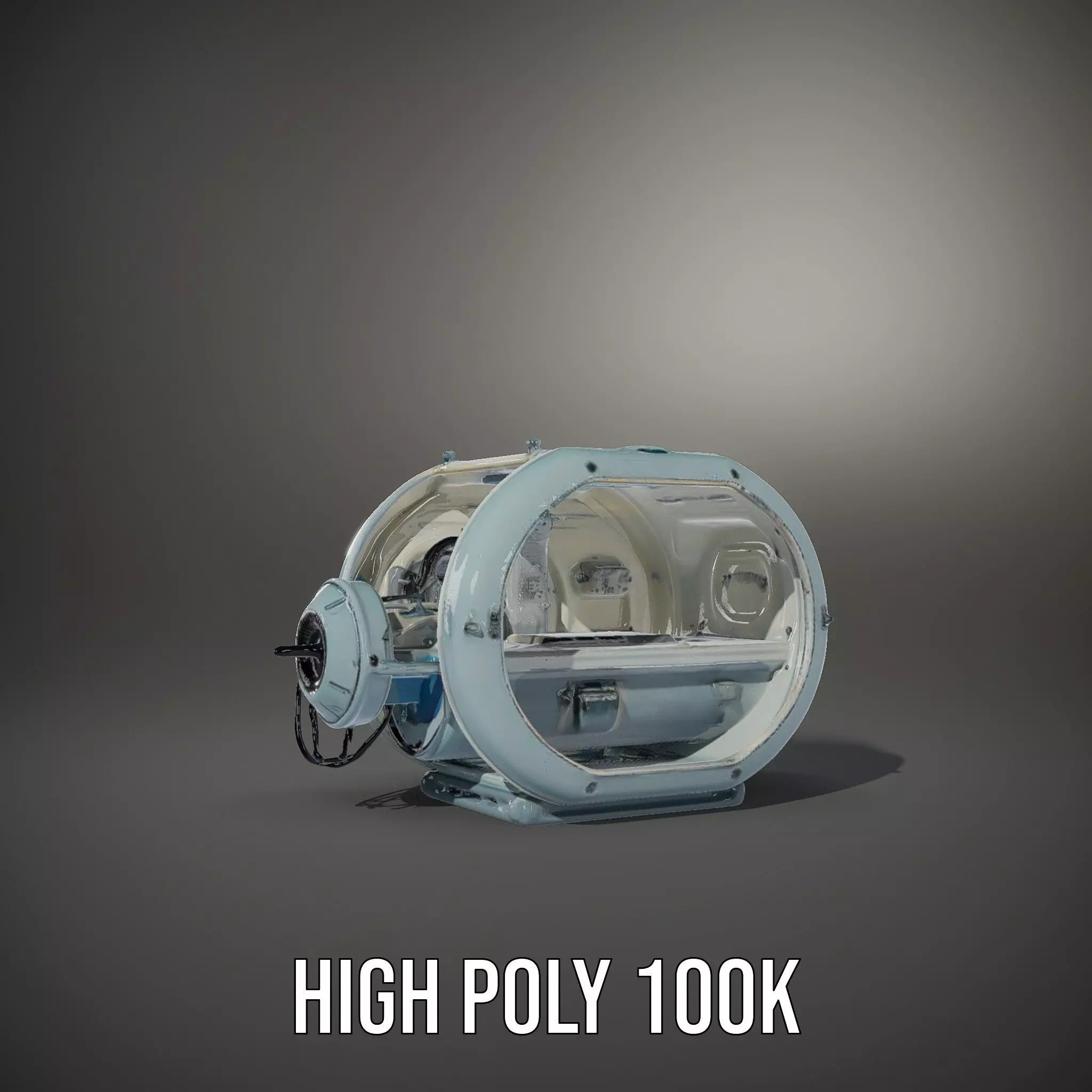 Futuristic Medical Chamber Model Pack Low-poly 3D model_11