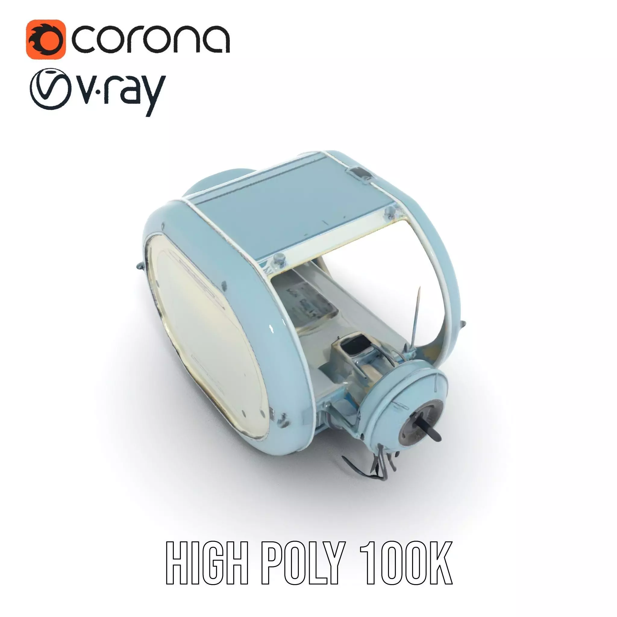 Futuristic Medical Chamber Model Pack Low-poly 3D model_26