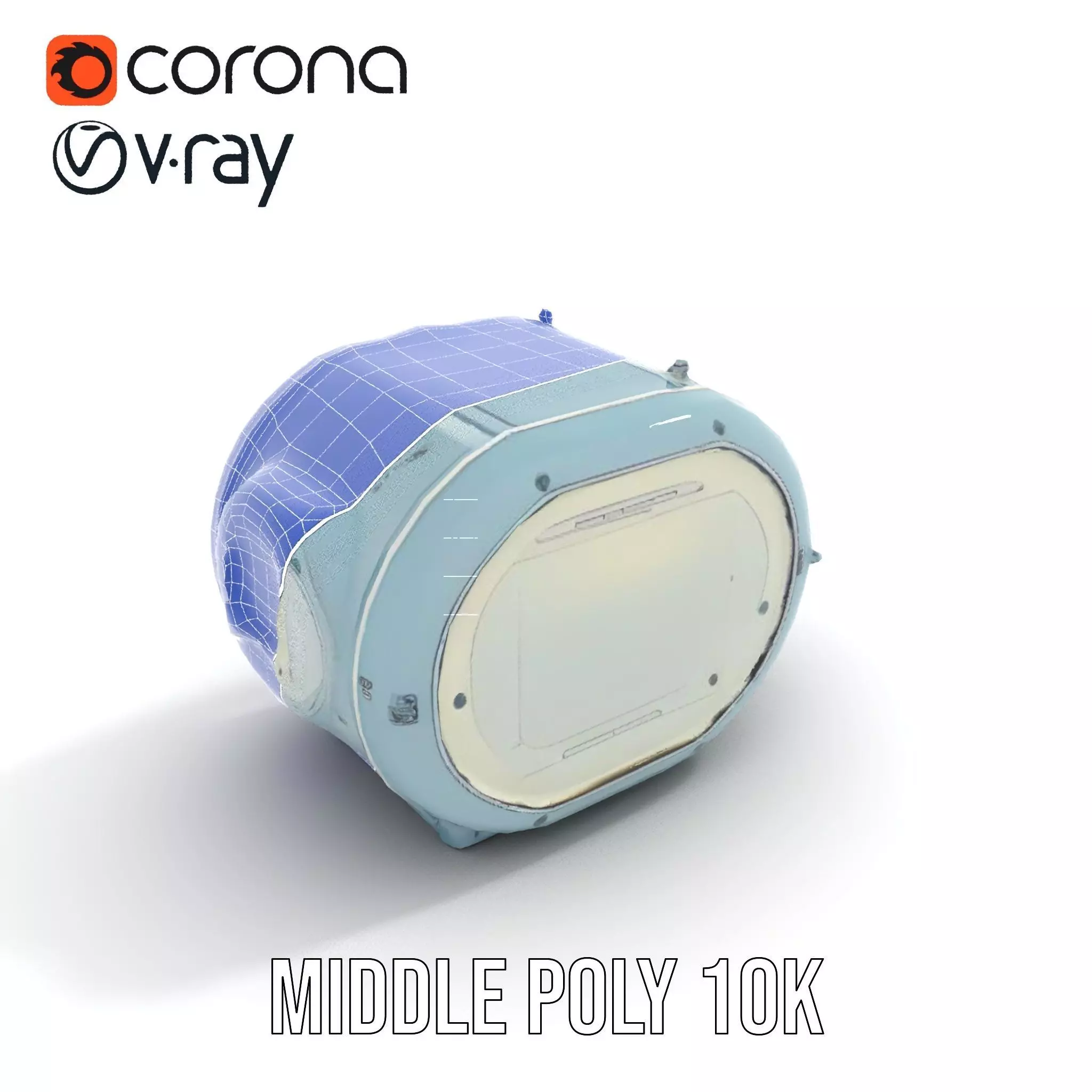 Futuristic Medical Chamber Model Pack Low-poly 3D model_24