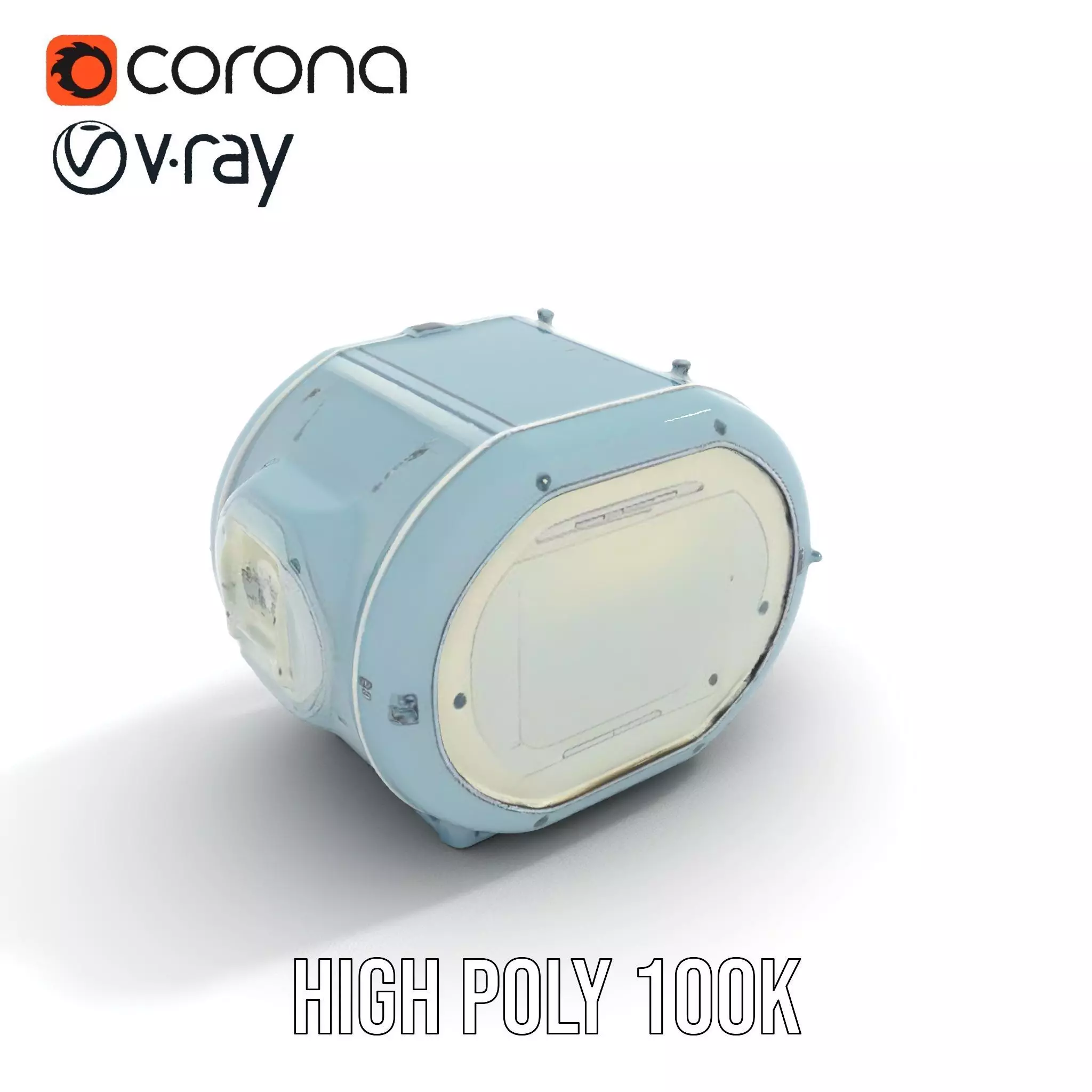 Futuristic Medical Chamber Model Pack Low-poly 3D model_16