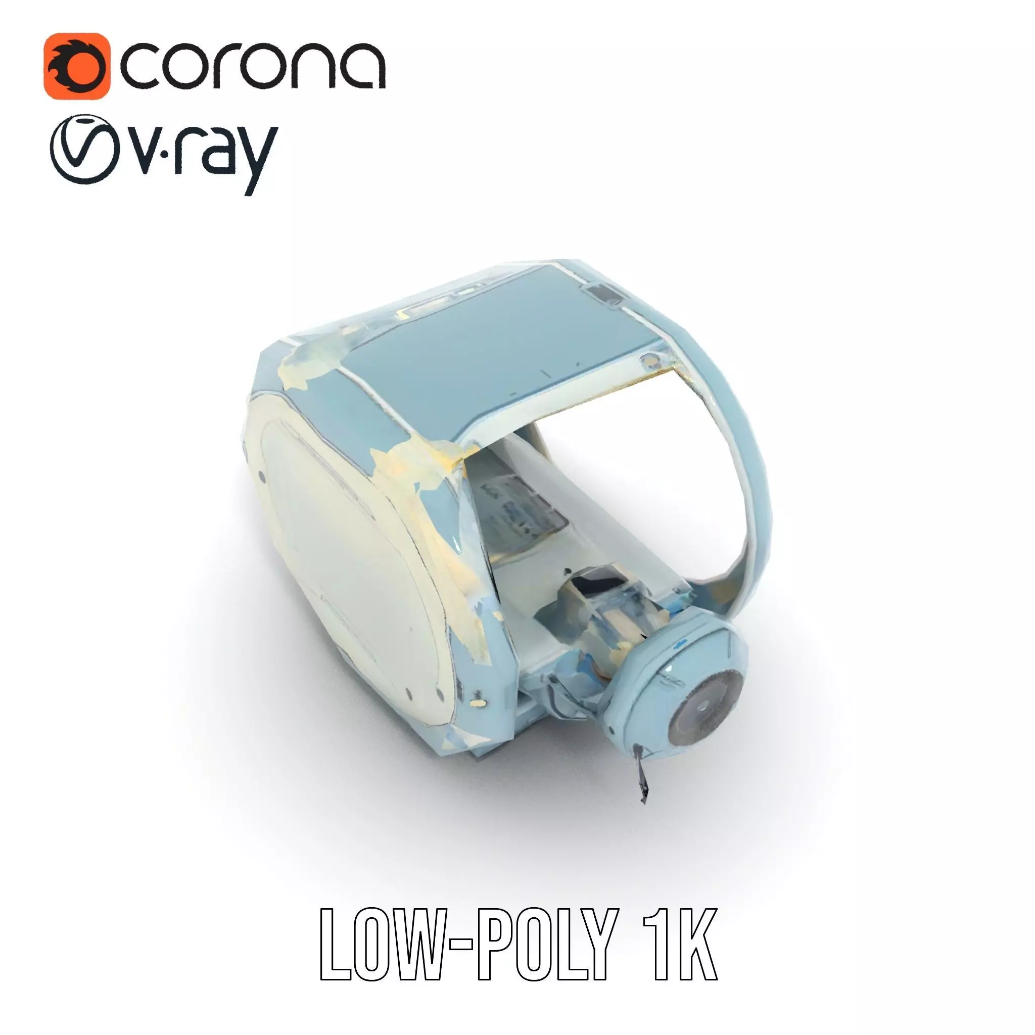 Futuristic Medical Chamber Model Pack Low-poly 3D model_20