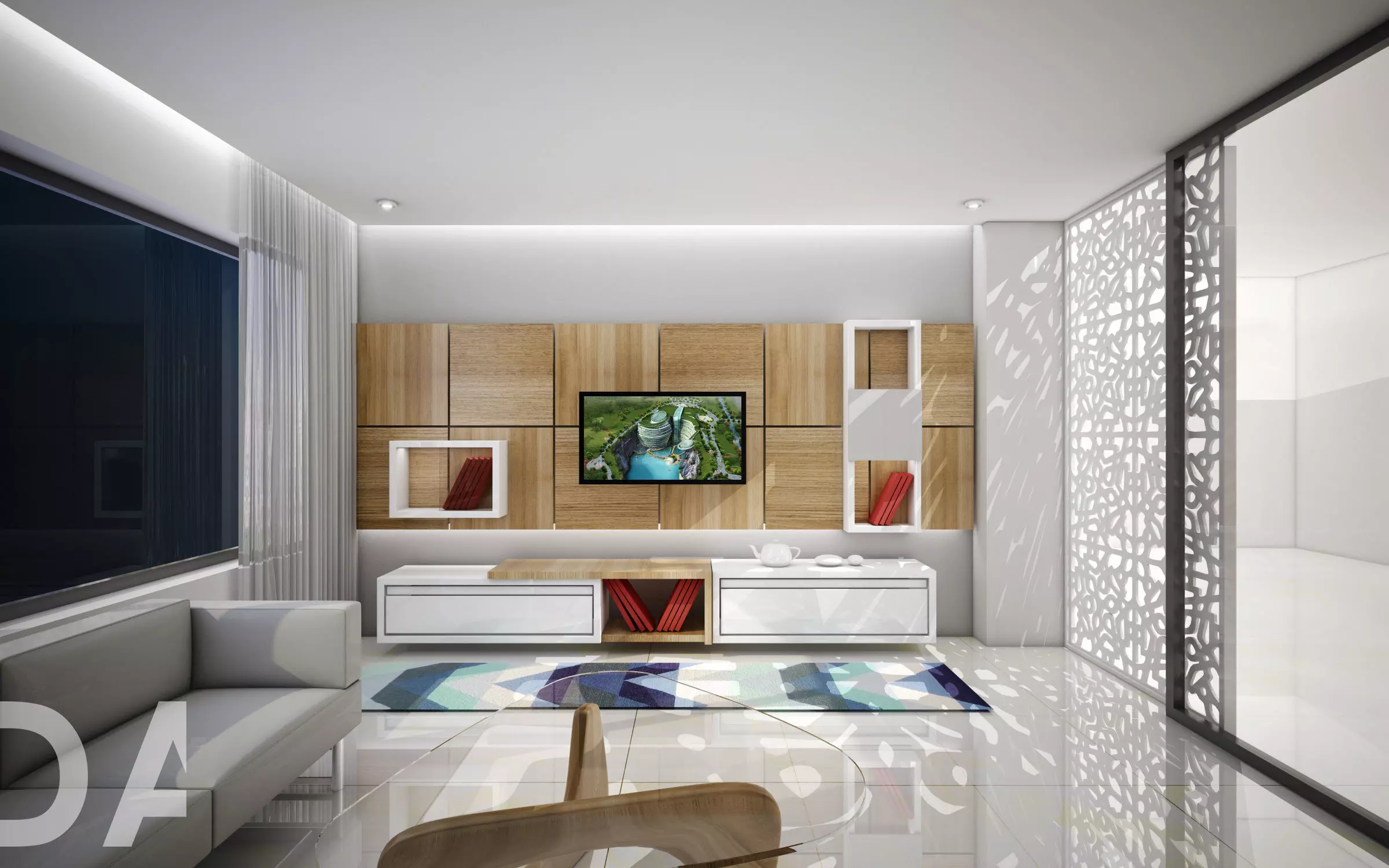 Living Area by DA 3D model_0