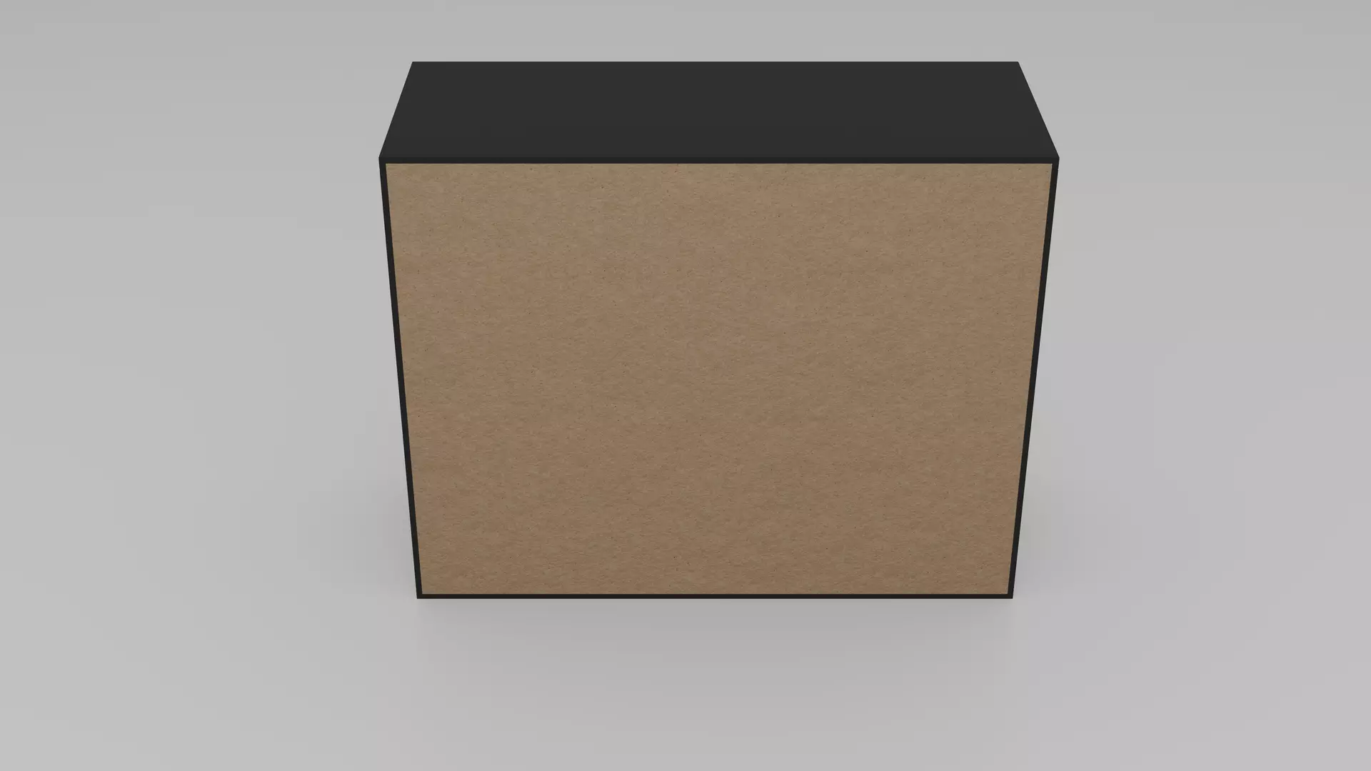 Dresser - Variant 1 of 25 - Black Matte Low-poly 3D model_3