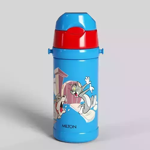 Cartoon Thermos Bottle Tom and Jerry Style 3D Model Low-poly 3D model