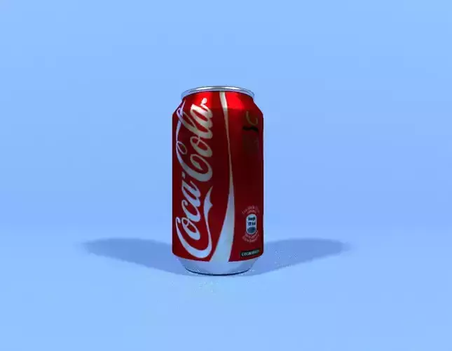 Soda Can Coca Cola 330ml low poly Low-poly 3D model