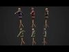 Medieval Wooden Punching Training Dummy Mannequin Low-poly 3D model_1