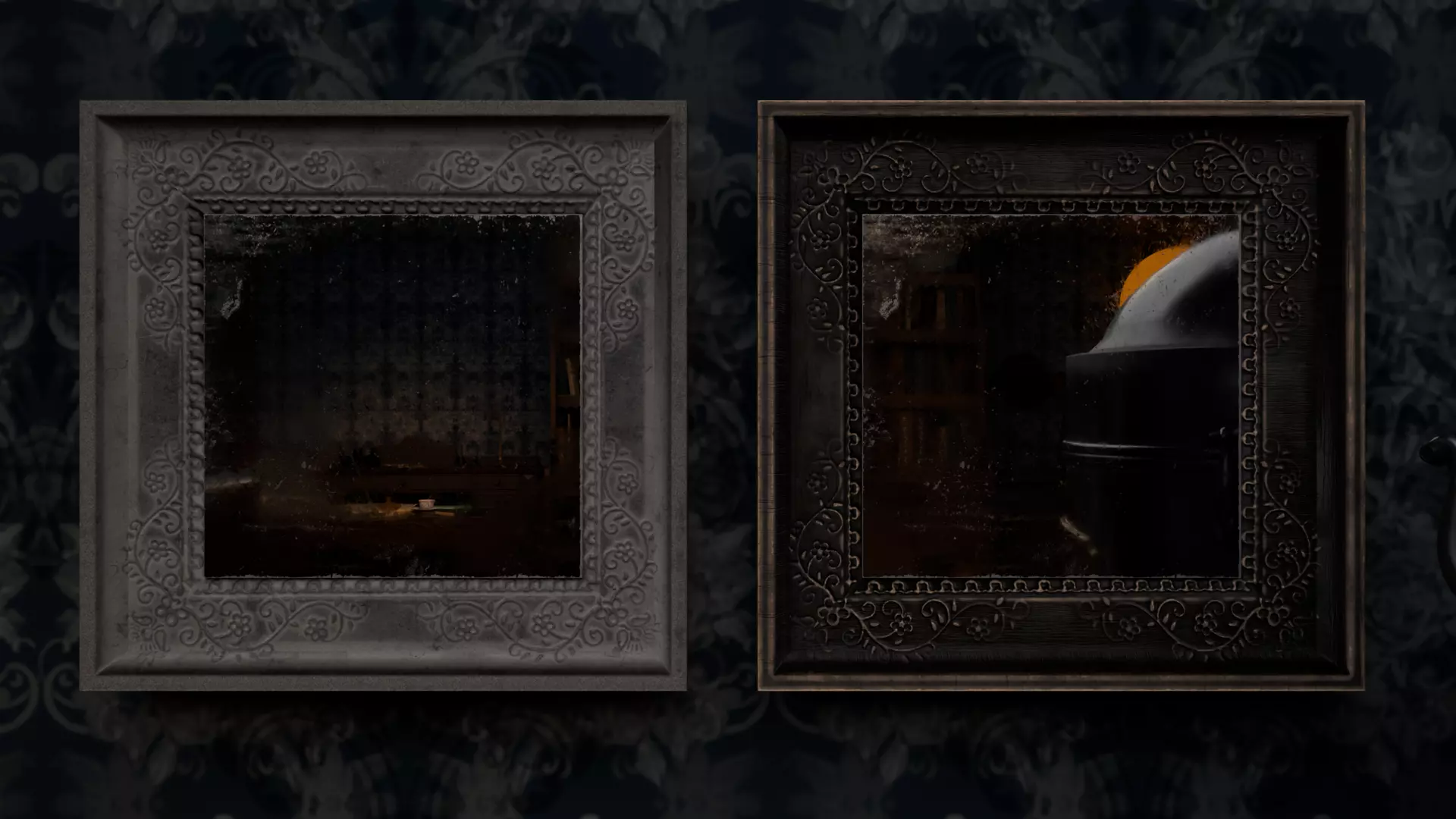 Small Wall Mirror Low-poly 3D model_22