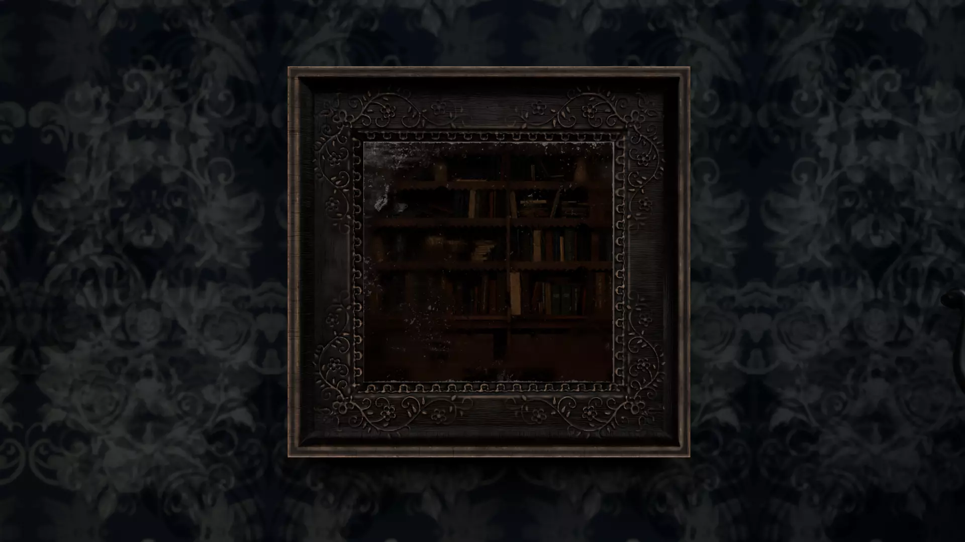 Small Wall Mirror Low-poly 3D model_21