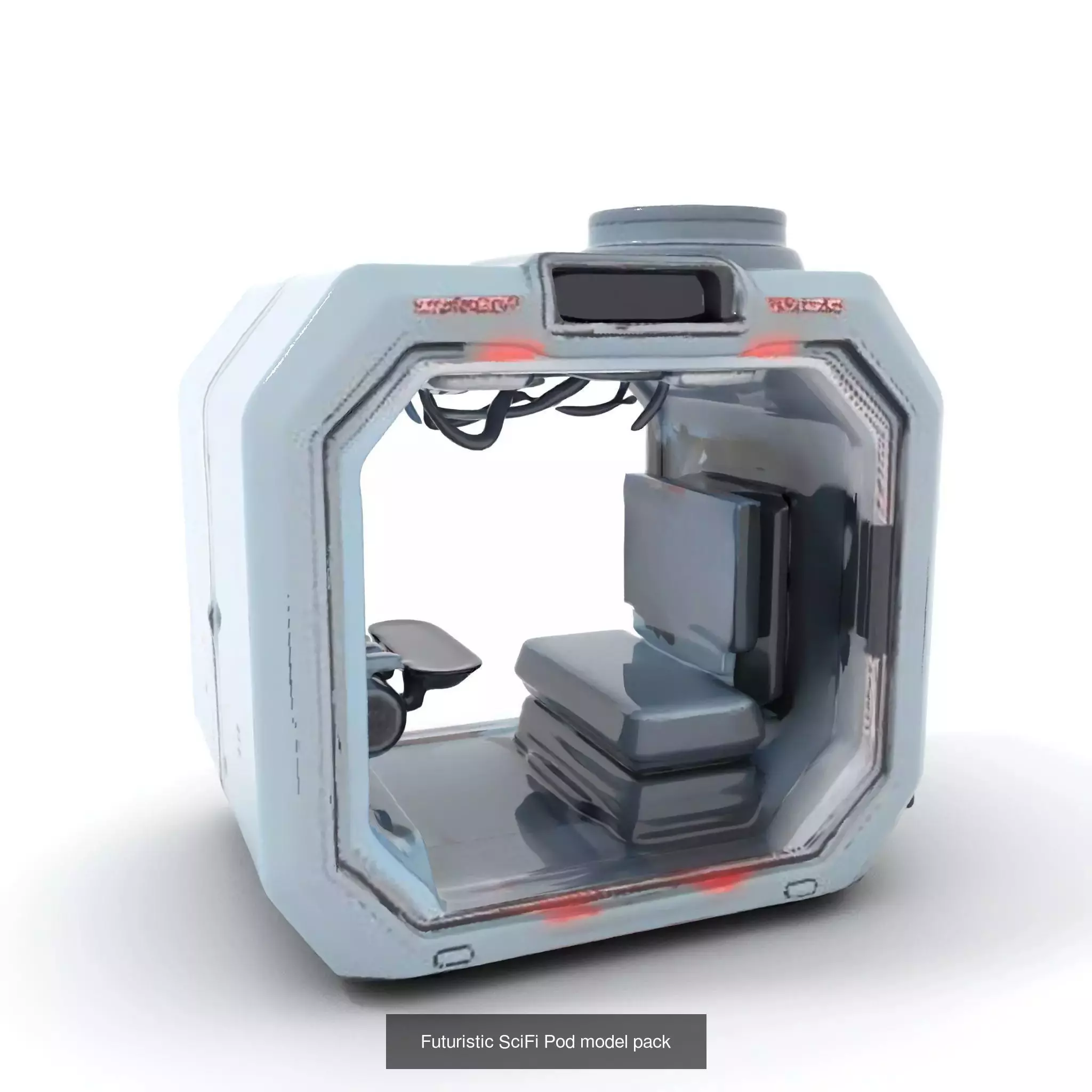 Cryo Horror Capsule Pack 3D Model Collection_33