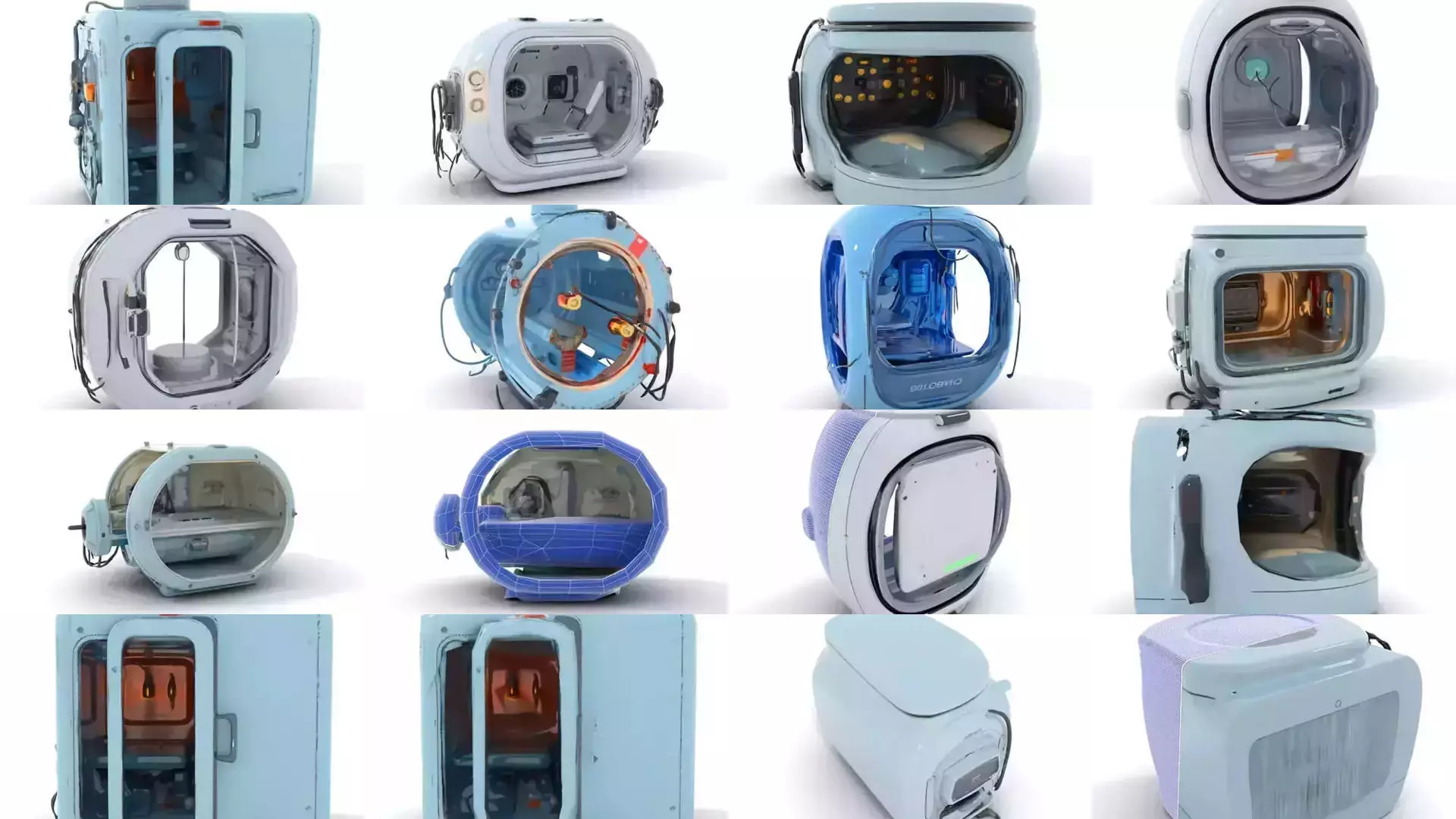 Cryo Horror Capsule Pack 3D Model Collection_28