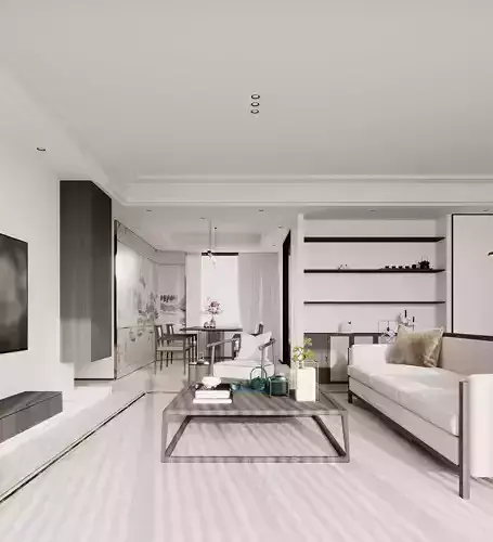 chinese living room dining room interior scenes 16